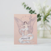 Angel-Einladung Postkarte (Stehend Vorderseite)