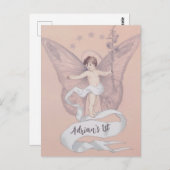 Angel-Einladung Postkarte (Vorne/Hinten)