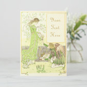 Angel Einladungskarten (Stehend Vorderseite)