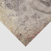 Angel Elegant Boho Floral Antique Sepia Textur Seidenpapier (Ausschnitt)