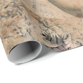 Angel Elegant Boho Floral Sepia Antique Geschenkpapier (Rolleneckpunkt)