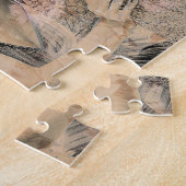 Angel Elegant Boho Floral Sepia Antique Puzzle (Seite)