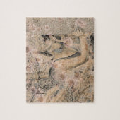 Angel Elegant Boho Floral Sepia Antique Puzzle (Vertikal)