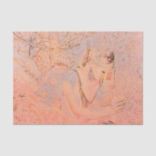 Angel Elegante Rose Goldener Pfirsich Blues Seidenpapier