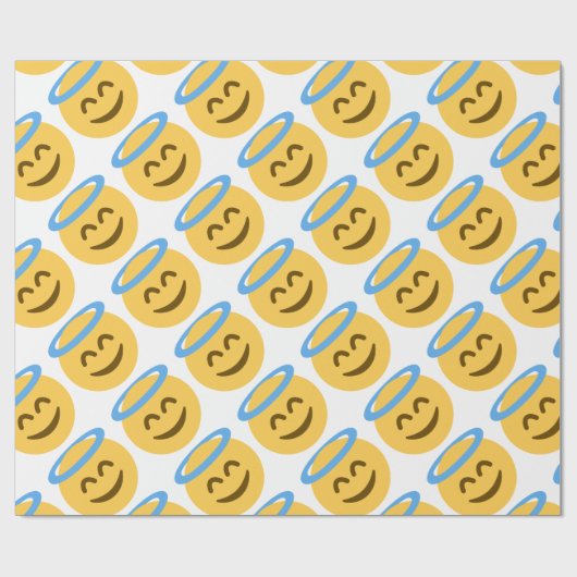 Angel Emoji Geschenkpapier (Flach)
