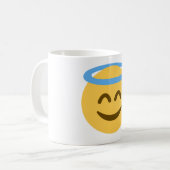 Angel Emoji Kaffeetasse (Vorderseite Links)