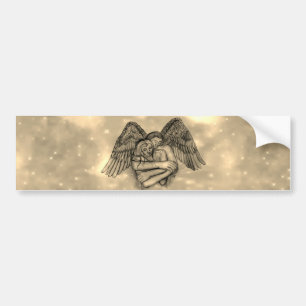 Angel Eros in der Liebe Autoaufkleber