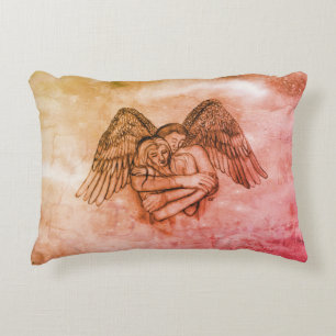 Angel Eros in der Liebe Dekokissen