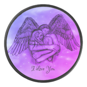Angel Eros in der Liebe, ich Liebe Sie Eishockey Puck