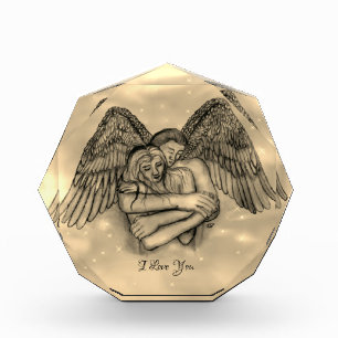 Angel Eros in der Liebe, ich Liebe Sie Fotoblock