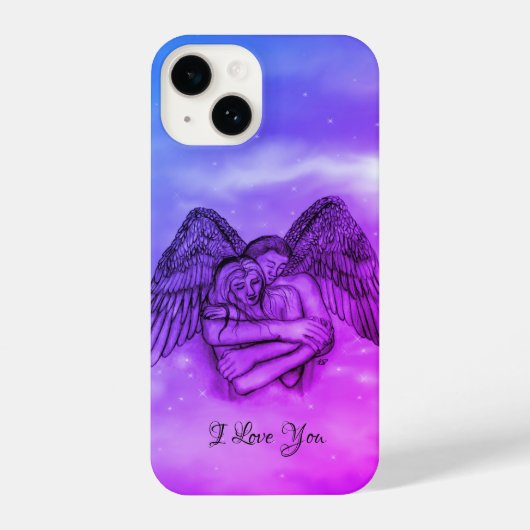 Angel Eros in der Liebe, ich Liebe Sie iPhone Hülle (Rückseite)