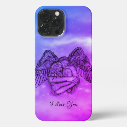 Angel Eros in der Liebe, ich Liebe Sie iPhone Hülle (Rückseite)