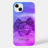 Angel Eros in der Liebe, ich Liebe Sie iPhone Hülle (Rückseite)