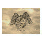 Angel Eros in der Liebe, ich Liebe Sie Kissenbezug (Rückseite)