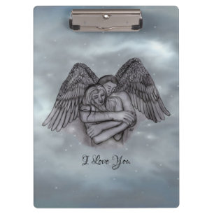 Angel Eros in der Liebe, ich Liebe Sie Klemmbrett