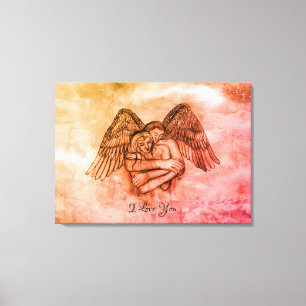 Angel Eros in der Liebe, ich Liebe Sie Leinwanddruck