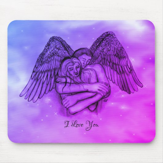 Angel Eros in der Liebe, ich Liebe Sie Mousepad (Vorne)
