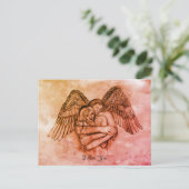 Angel Eros in der Liebe, ich Liebe Sie Postkarte (Stehend Vorderseite)