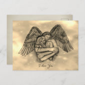 Angel Eros in der Liebe, ich Liebe Sie Postkarte (Vorne/Hinten)