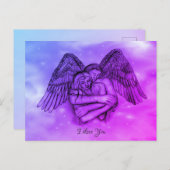 Angel Eros in der Liebe, ich Liebe Sie Postkarte (Vorne/Hinten)