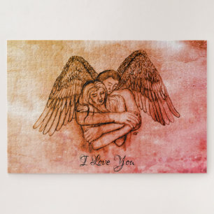Angel Eros in der Liebe, ich Liebe Sie Puzzle