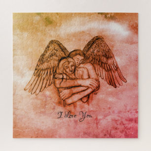 Angel Eros in der Liebe, ich Liebe Sie Puzzle
