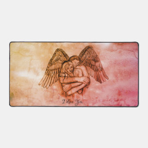 Angel Eros in der Liebe, ich Liebe Sie Schreibtischunterlage