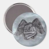 Angel Eros in der Liebe Magnet (Vorderseite/Rückseite)