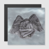 Angel Eros in der Liebe Magnetkarte (Vorne/Hinten)