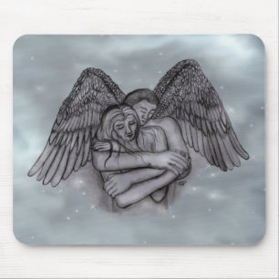Angel Eros in der Liebe Mousepad