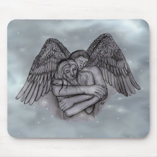 Angel Eros in der Liebe Mousepad (Vorne)