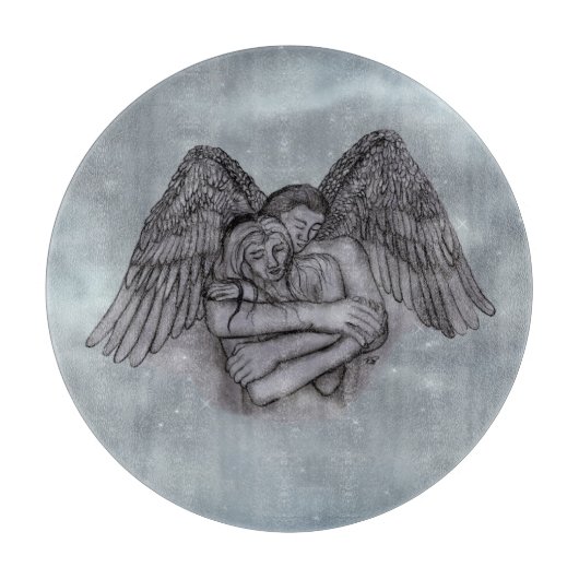 Angel Eros in der Liebe Schneidebrett (Vorderseite)