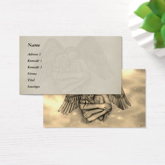 Angel Eros in Liebe Business Cards (Schreibtisch)