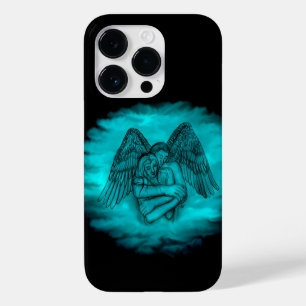 Angel Eros in Liebe in Schwarz und Grün Case-Mate iPhone 14 Pro Hülle