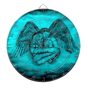 Angel Eros in Liebe , Schwarz und Grün Dartscheibe
