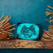 Angel Eros in Liebe , Schwarz und Grün Fotoplatte (Seite)