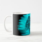 Angel Eros in Liebe , Schwarz und Grün Kaffeetasse (Links)