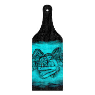 Angel Eros in Liebe , Schwarz und Grün Schneidebrett