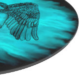 Angel Eros in Liebe , Schwarz und Grün Schneidebrett (Ecke)