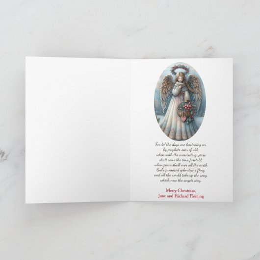 Angel es kam auf die Nacht klare Weihnachten (Innenseite)
