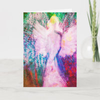 Angel Ethereal Rainbow Greeting Card