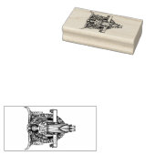 Angel Ex-libris Gummistempel (Stempel)