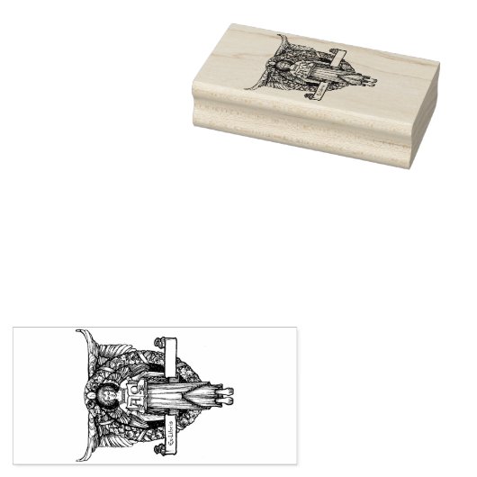 Angel Ex-libris Gummistempel (Stempel)