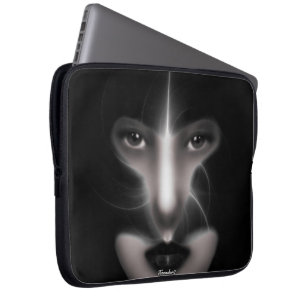 Angel Eyes Fraktal Art Laptop Sleeve