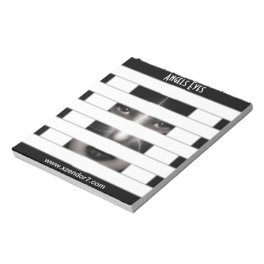 Angel Eyes Fraktal Art Notepad Notizblock (Rotiert)