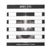 Angel Eyes Fraktal Art Notepad Notizblock (Vorderseite)