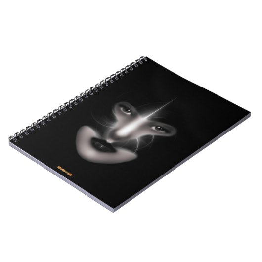 Angel Eyes Fraktal Art Spiral Notebook Notizblock (Linke Seite)