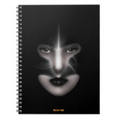 Angel Eyes Fraktal Art Spiral Notebook Notizblock (Vorderseite)