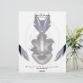 Angel Eyes Wings of Wind ISO Fraktal Art Briefbogen (Stehend Vorderseite)