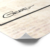 Angel Face Comic Strip "Der Hund mag keine Katzen" Poster (Ecke)